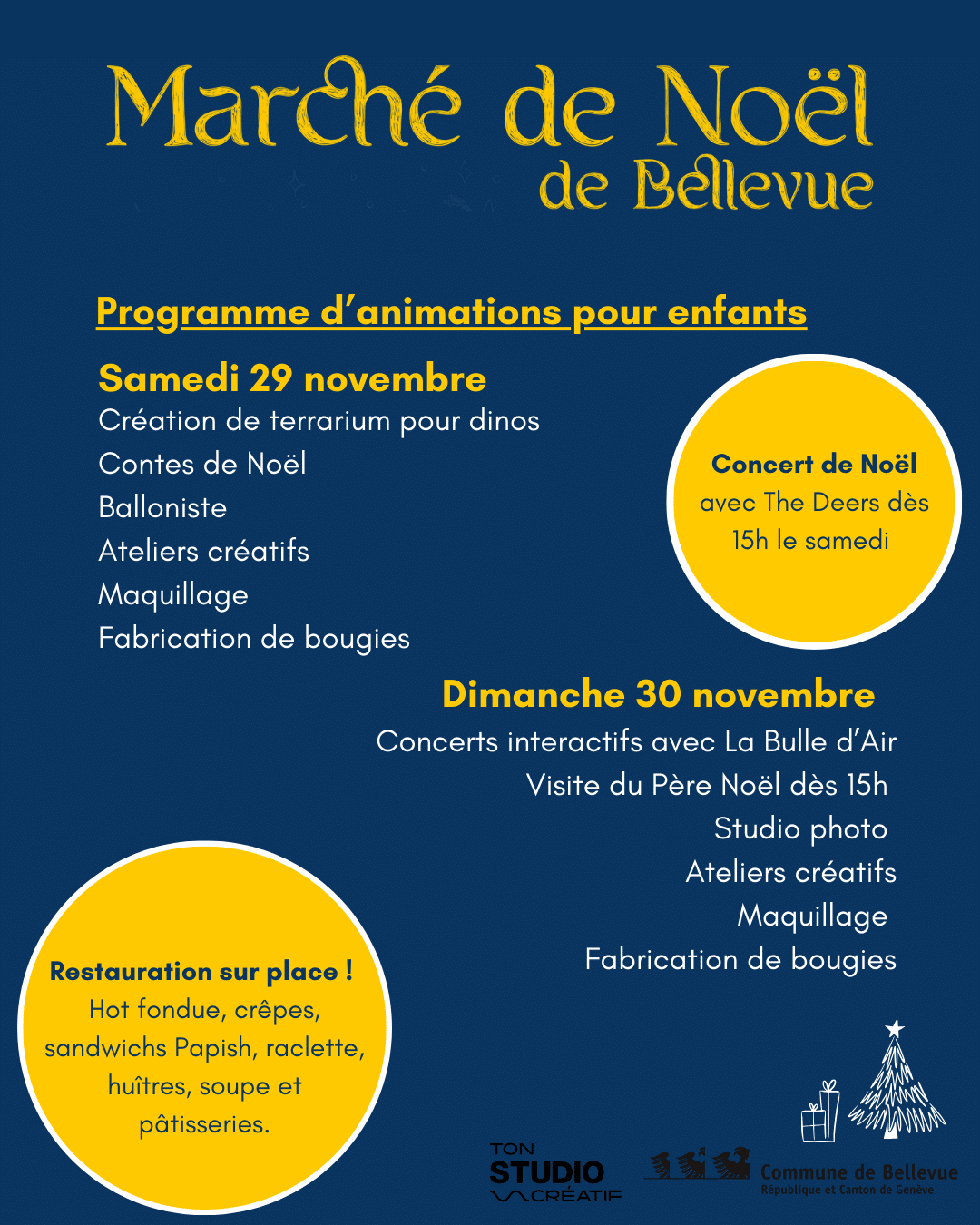 Concert avec La Bulle d'Air pour le temps de Noël