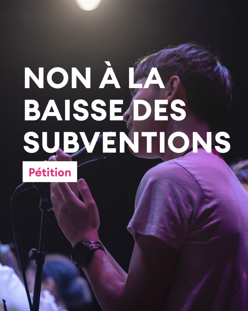 Pétition contre la baisse des subventions